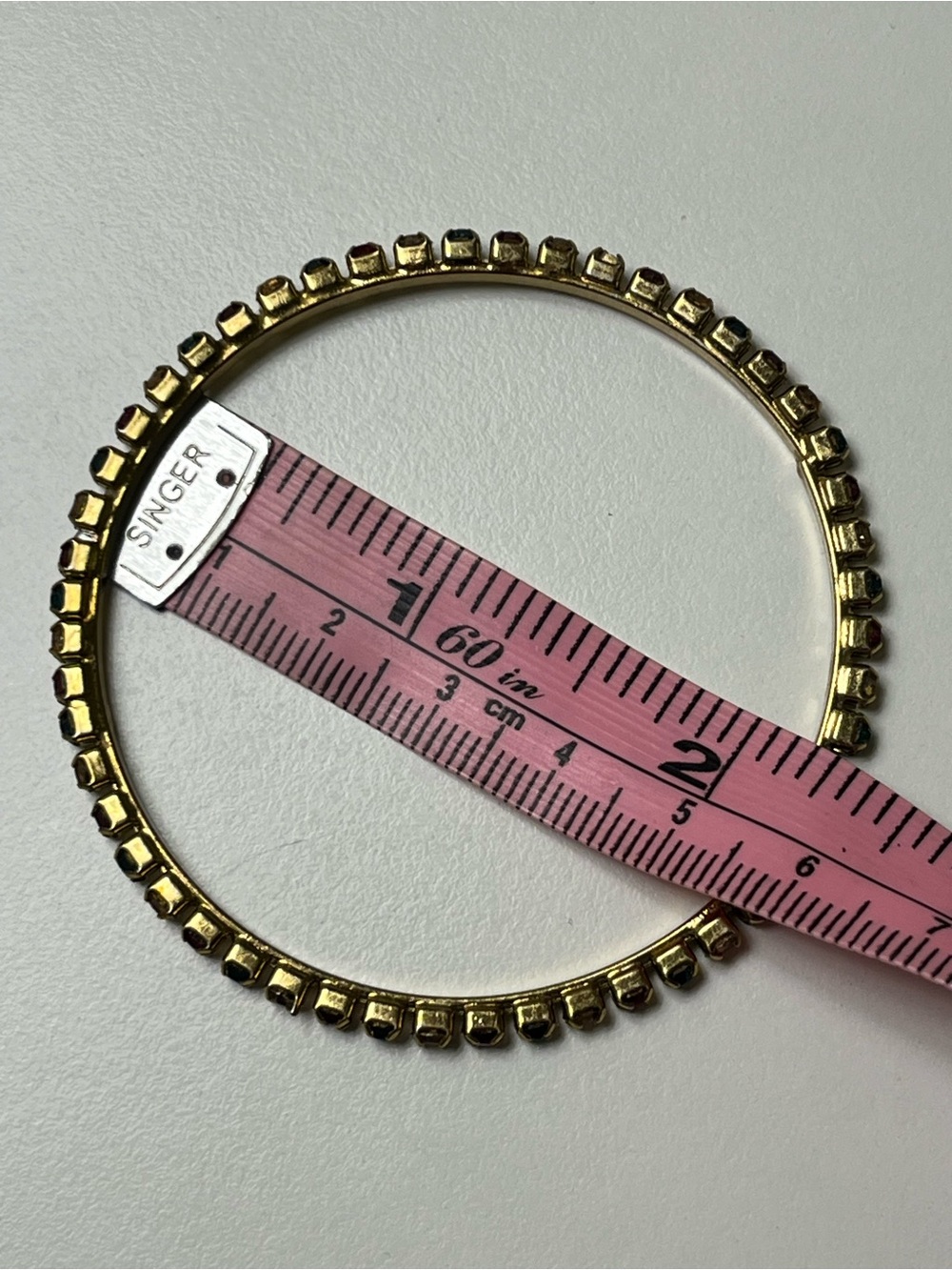 Multicolor Rhinestone Stretch Bangle Bracelet Set - Picture 5 of 5